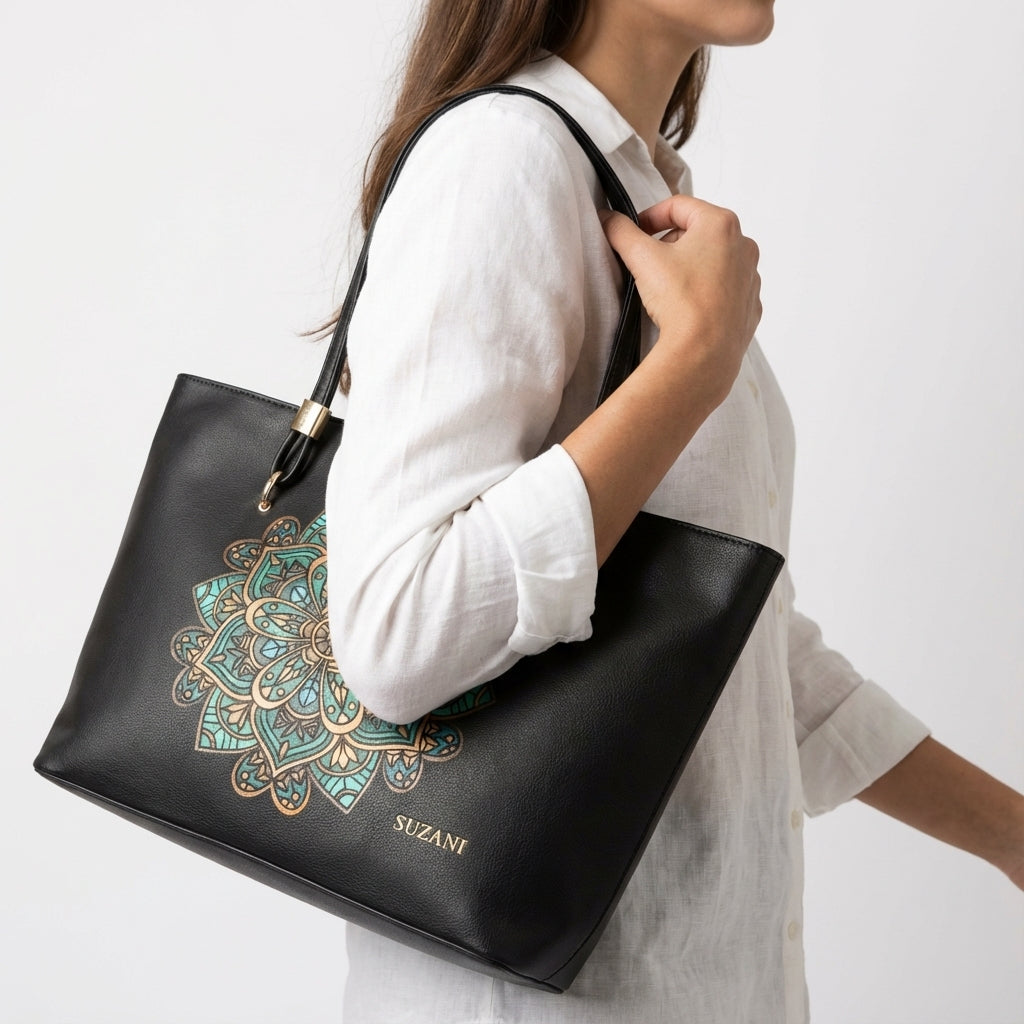 The Gilded Mandala Tote Bag