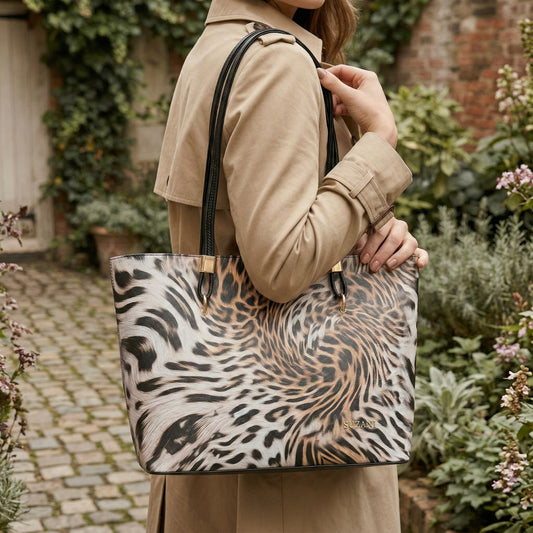 The Swirling Safari Tote Bag