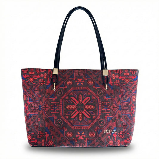 The Crimson Tapestry Tote Bag