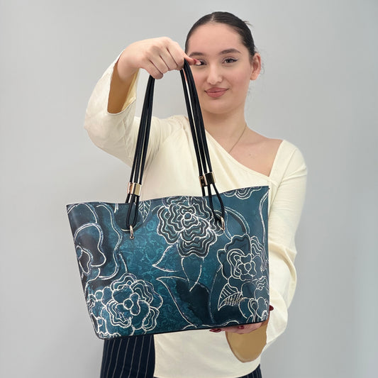 Artisanal Sketch Contrast Tote Bag