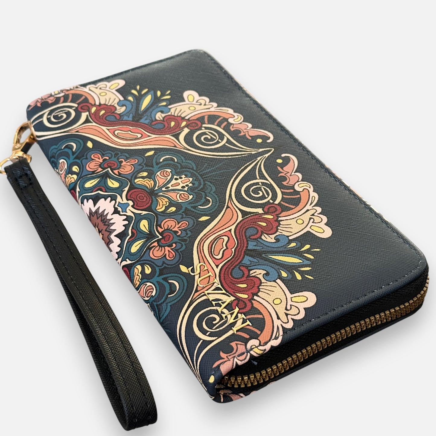 Opulent Folk Art Compact Wallet