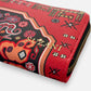 Heritage Crimson Tapestry Compact Wallet