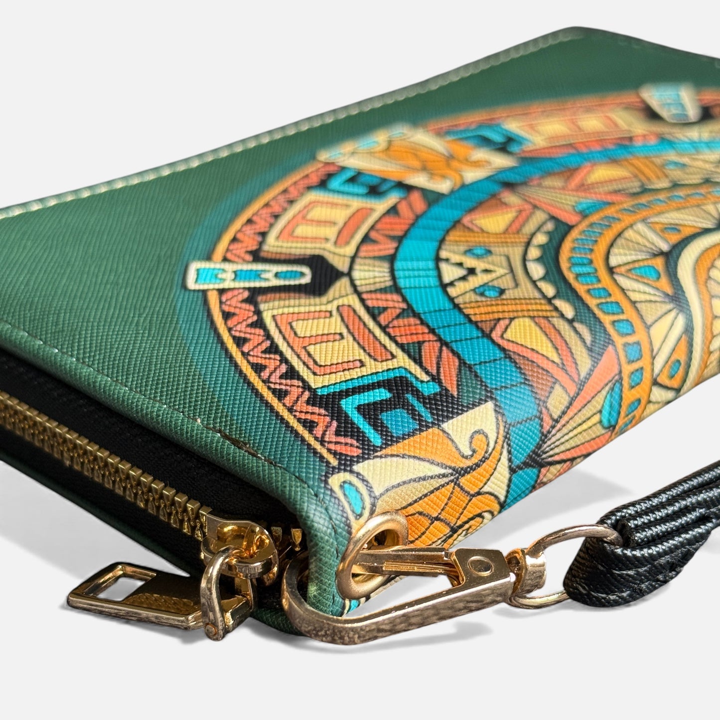 Aztec Sun Stone Compact Wallet