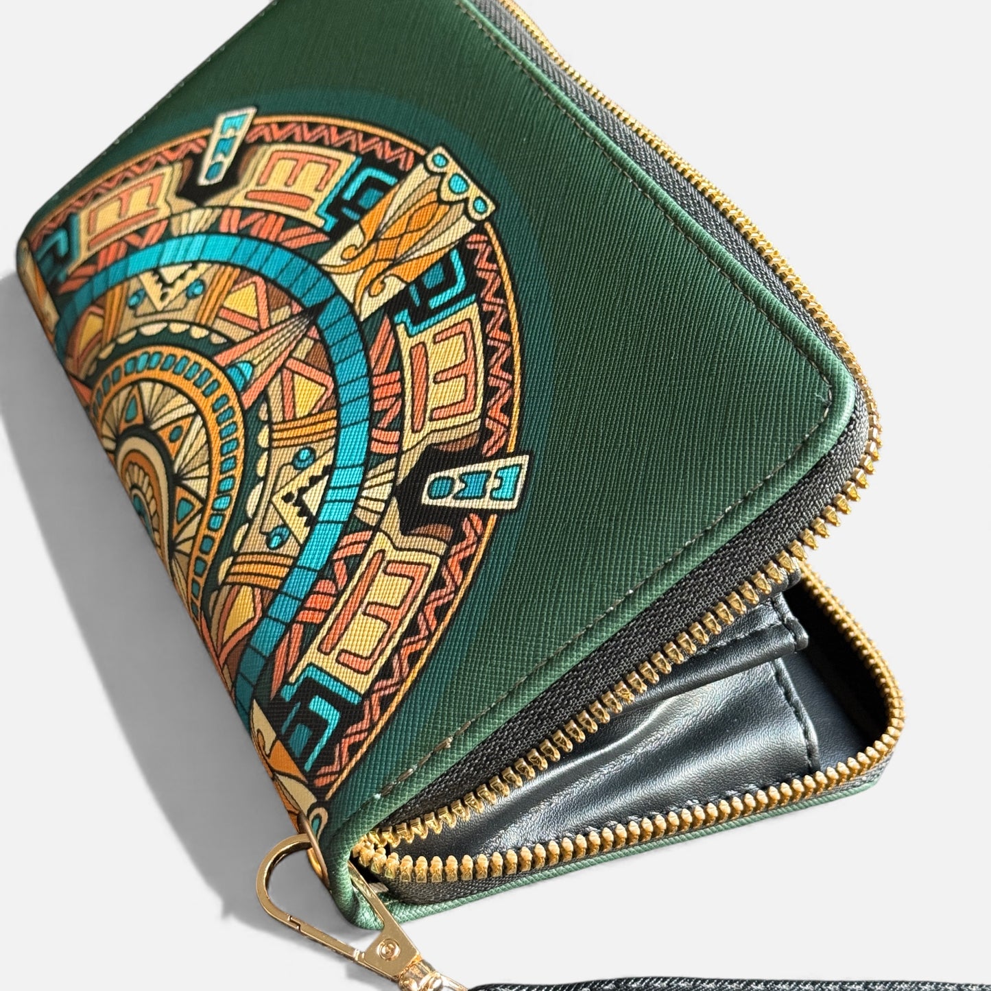 Aztec Sun Stone Compact Wallet
