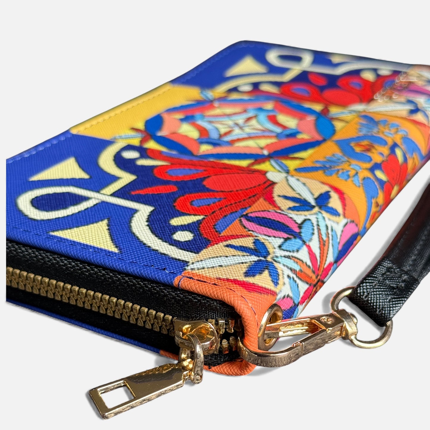 Mediterranean Mosaic Pattern Compact Wallet