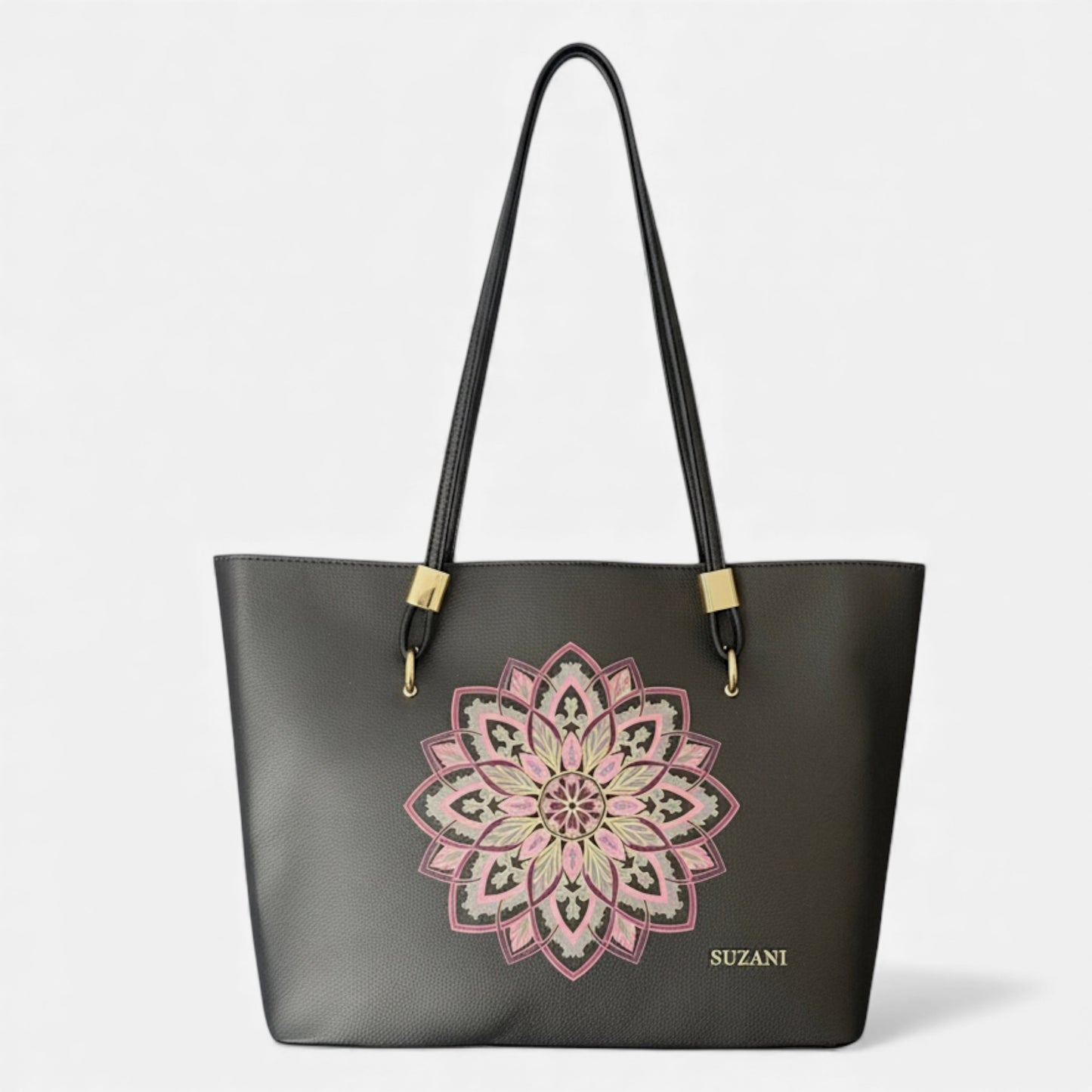 The Graphite Lotus Tote Bag