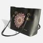The Graphite Lotus Tote Bag