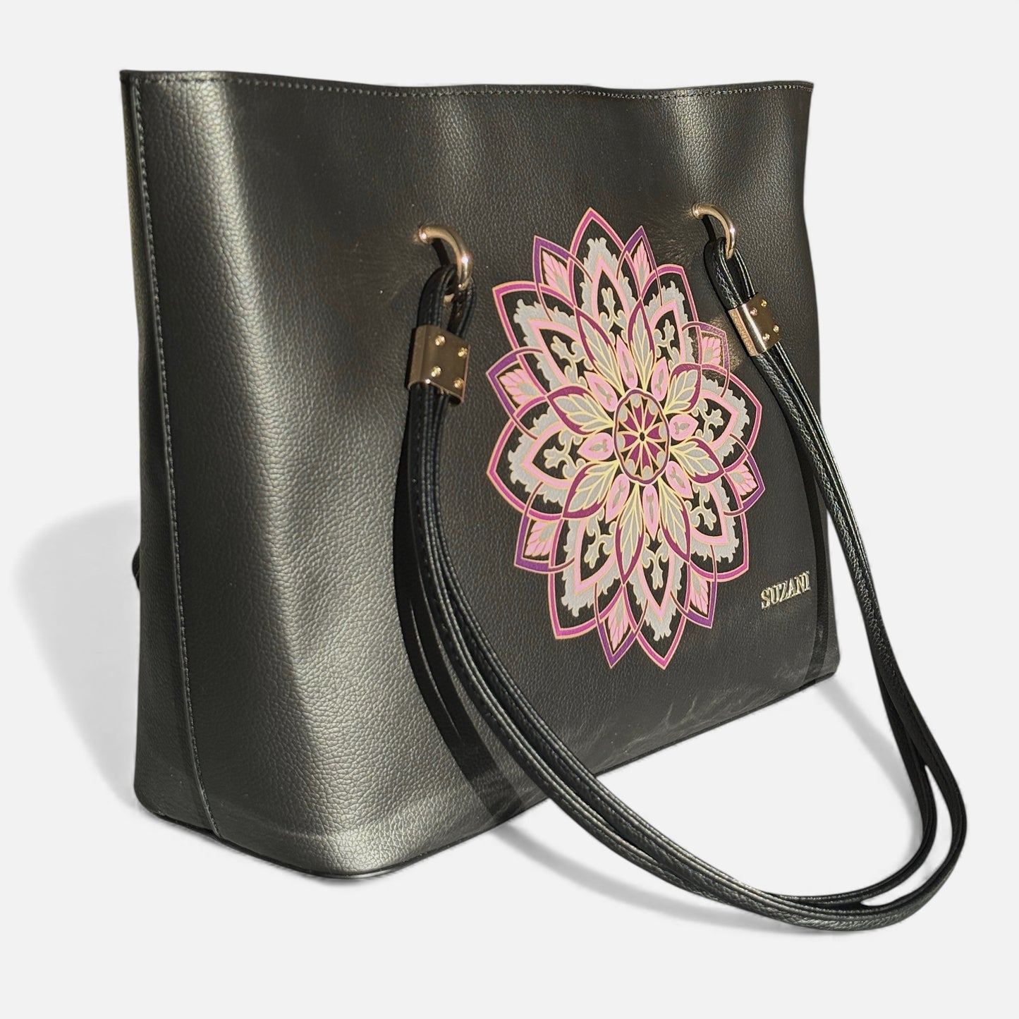 The Graphite Lotus Tote Bag