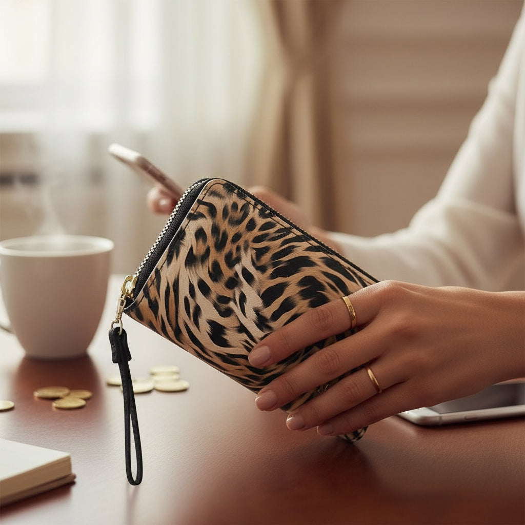 Leopard Motif Design Wallet