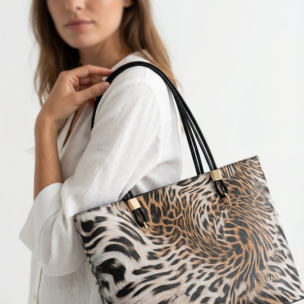 The Swirling Safari Tote Bag