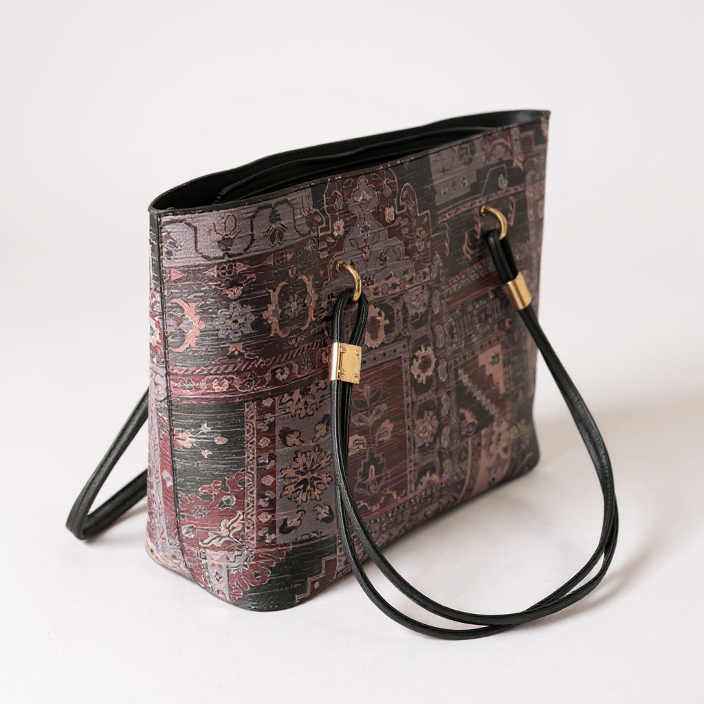 HERITAGE WOVEN MOTIF TOTE BAG