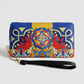 Mediterranean Mosaic Pattern Compact Wallet
