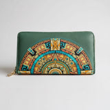 Aztec Sun Stone Compact Wallet