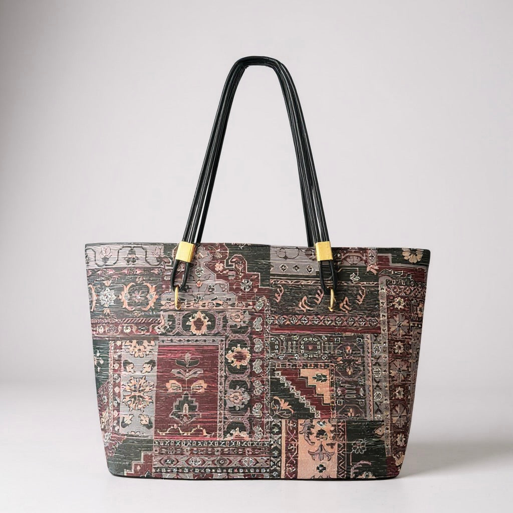 HERITAGE WOVEN MOTIF TOTE BAG