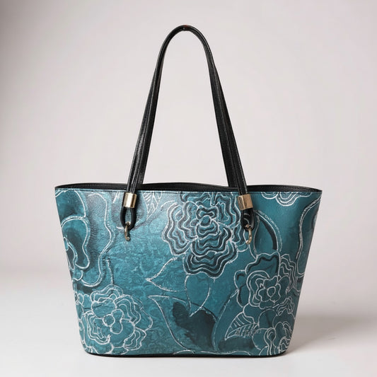 ARTISANAL SKETCH CONTRAST TOTE BAG