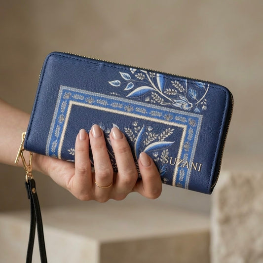 Mandala Motif Zip Wallet