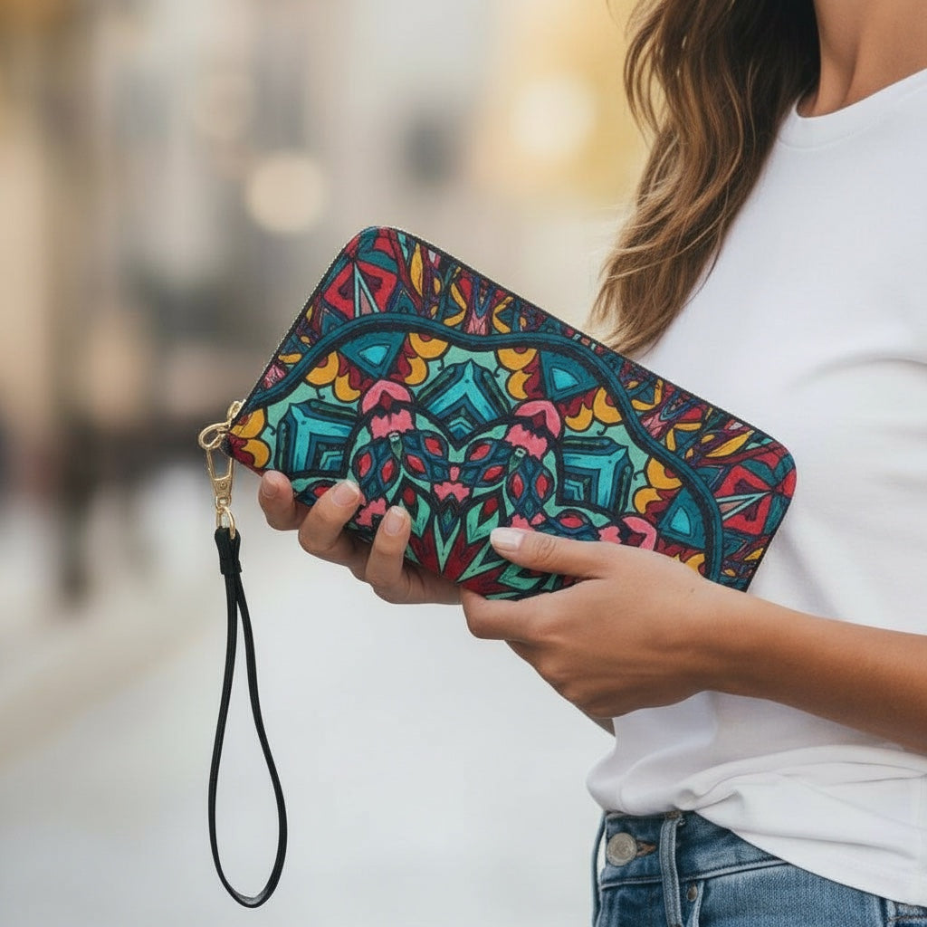 Vibrant Fiesta Printed Wallet